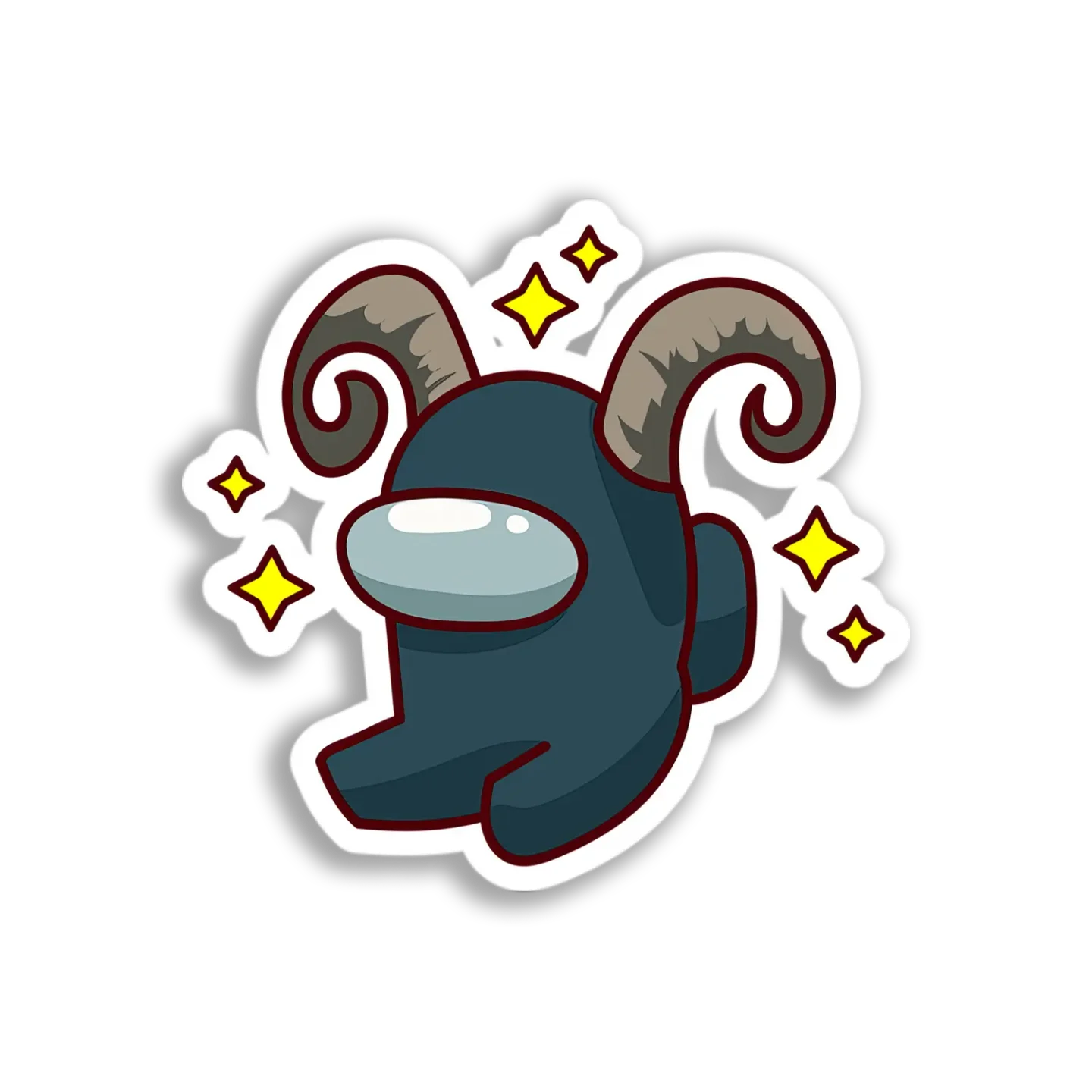 Among Us Ram Head Sticker
