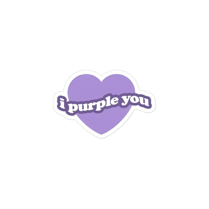 I purple you Sticker