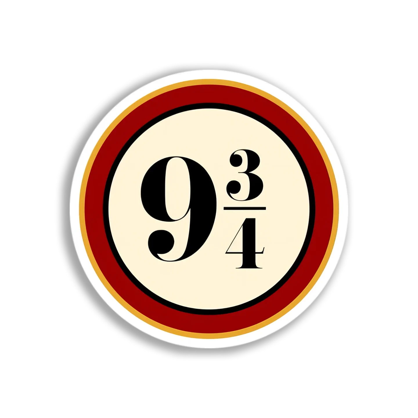 Platform Nine and Three-Quarters Sticker