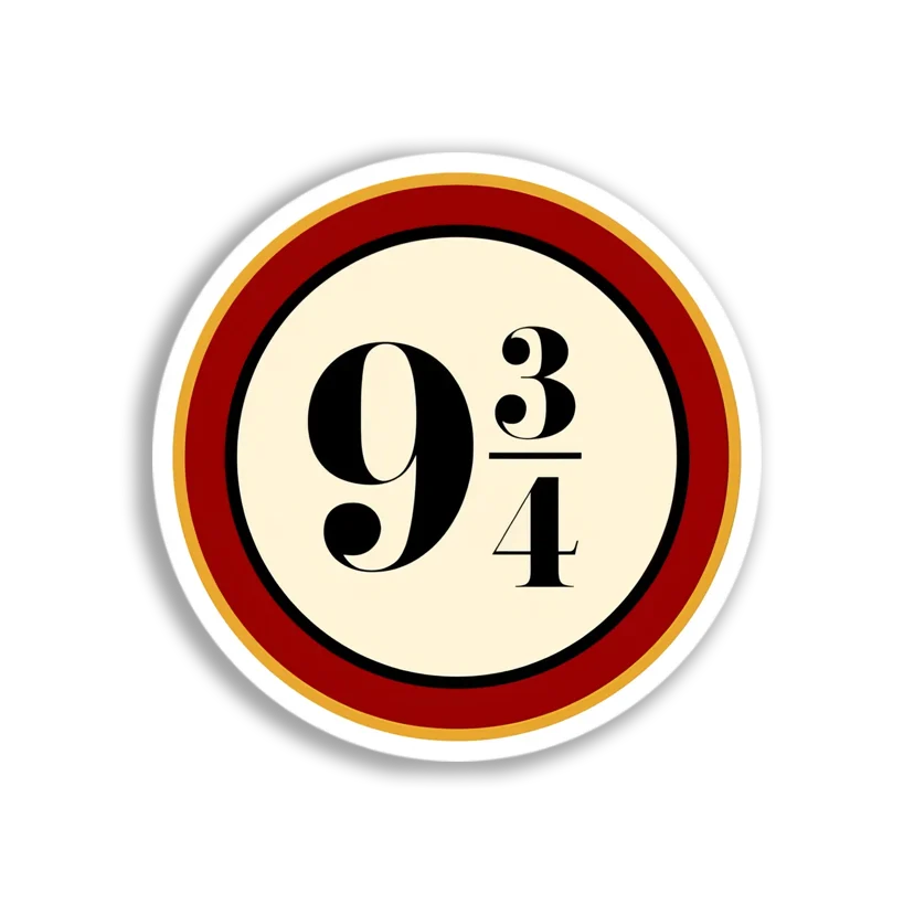 Platform Nine and Three-Quarters Sticker