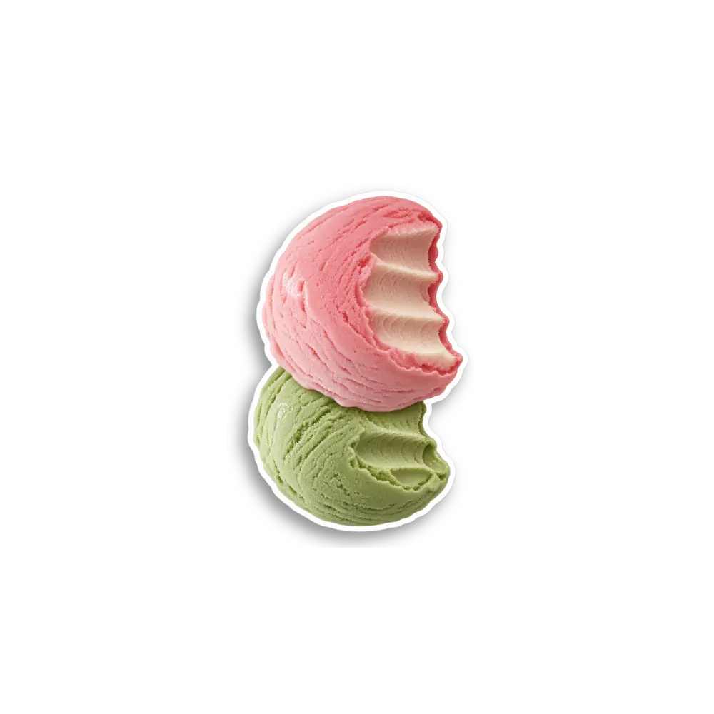 Two Scoop Ice Cream Sticker