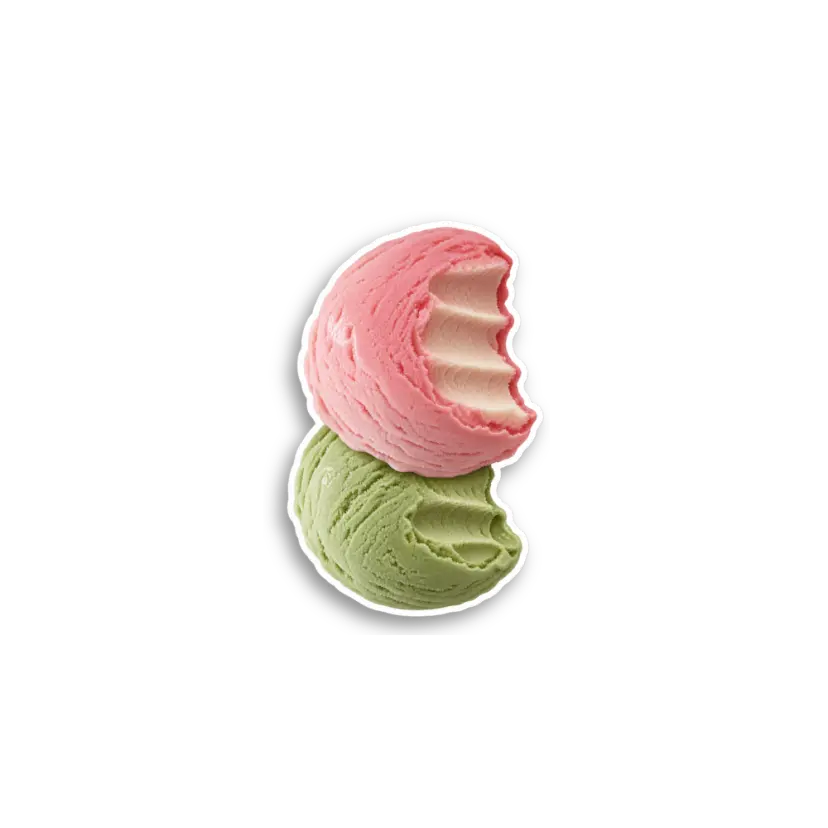 Two Scoop Ice Cream Sticker