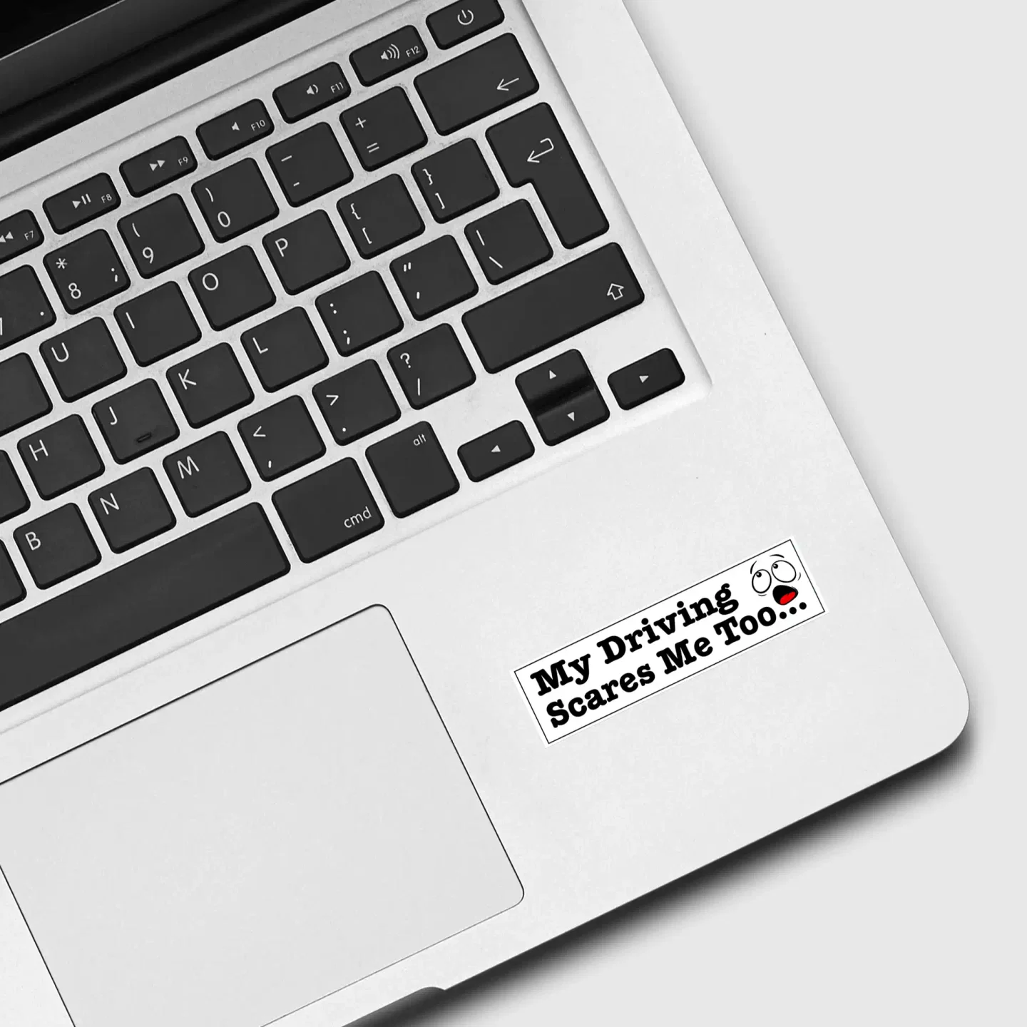 My Riding Scares Me Too Cool Bumper Sticker