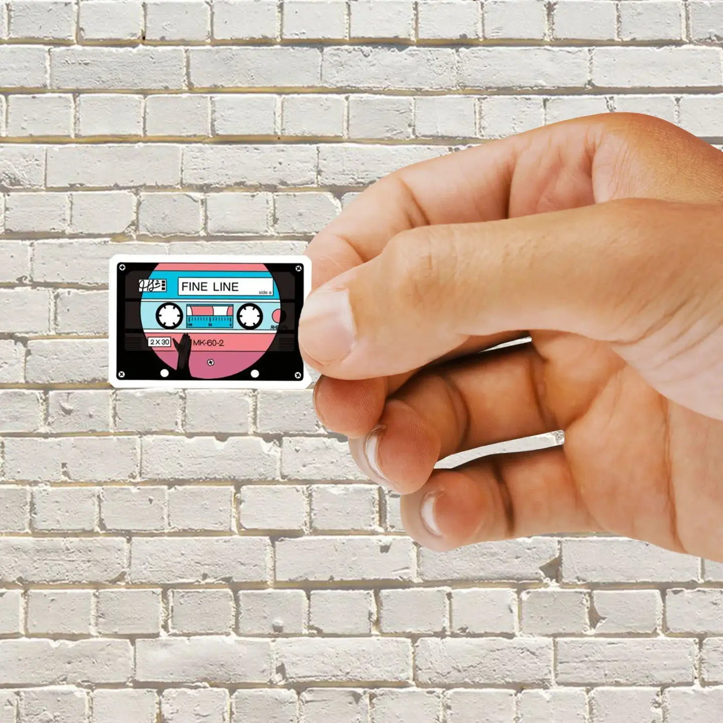 Fine Line Cassette Sticker