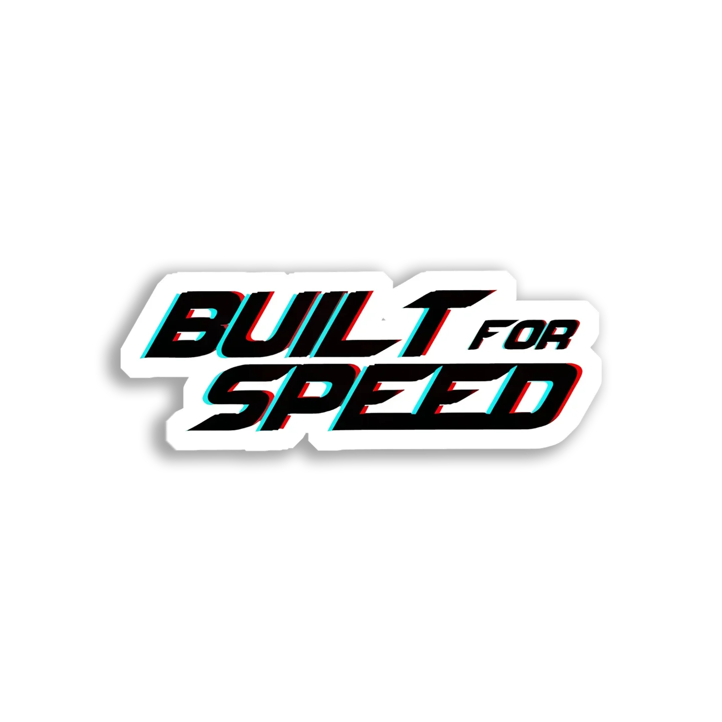 Built for Speed Car Sticker