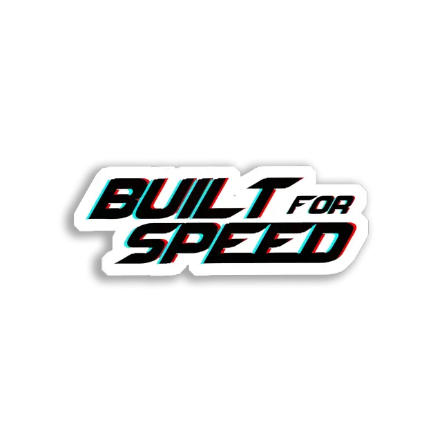 Built for Speed Car Sticker