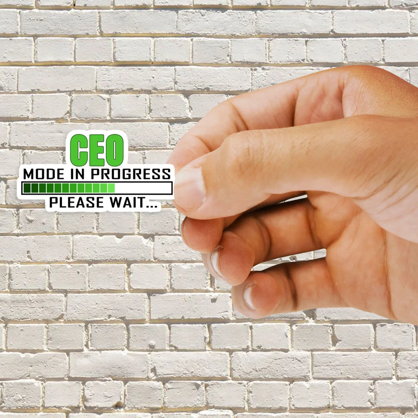 CEO Mode in Progress Please wait Sticker