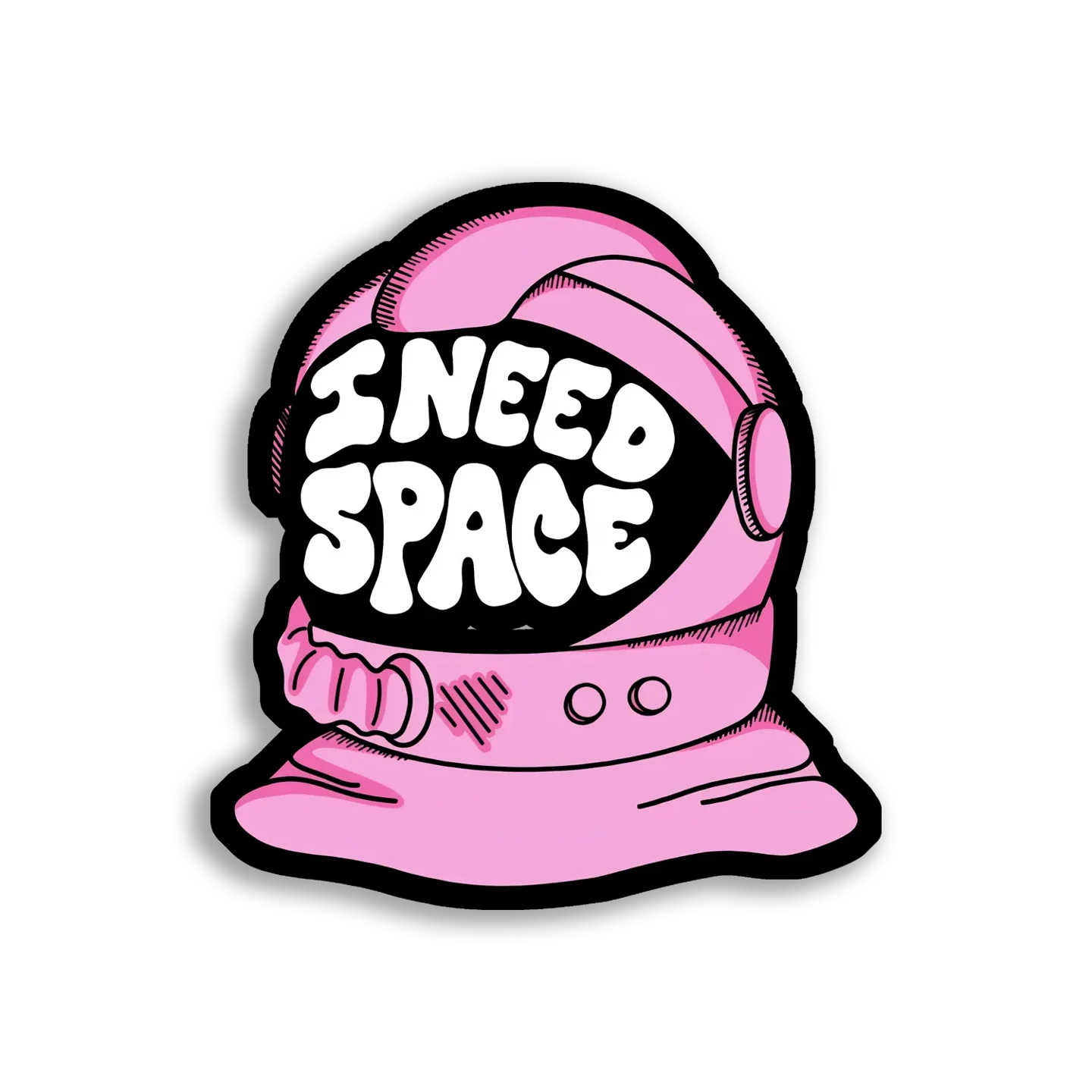 I Need Space Astronaut Helmet Sticker