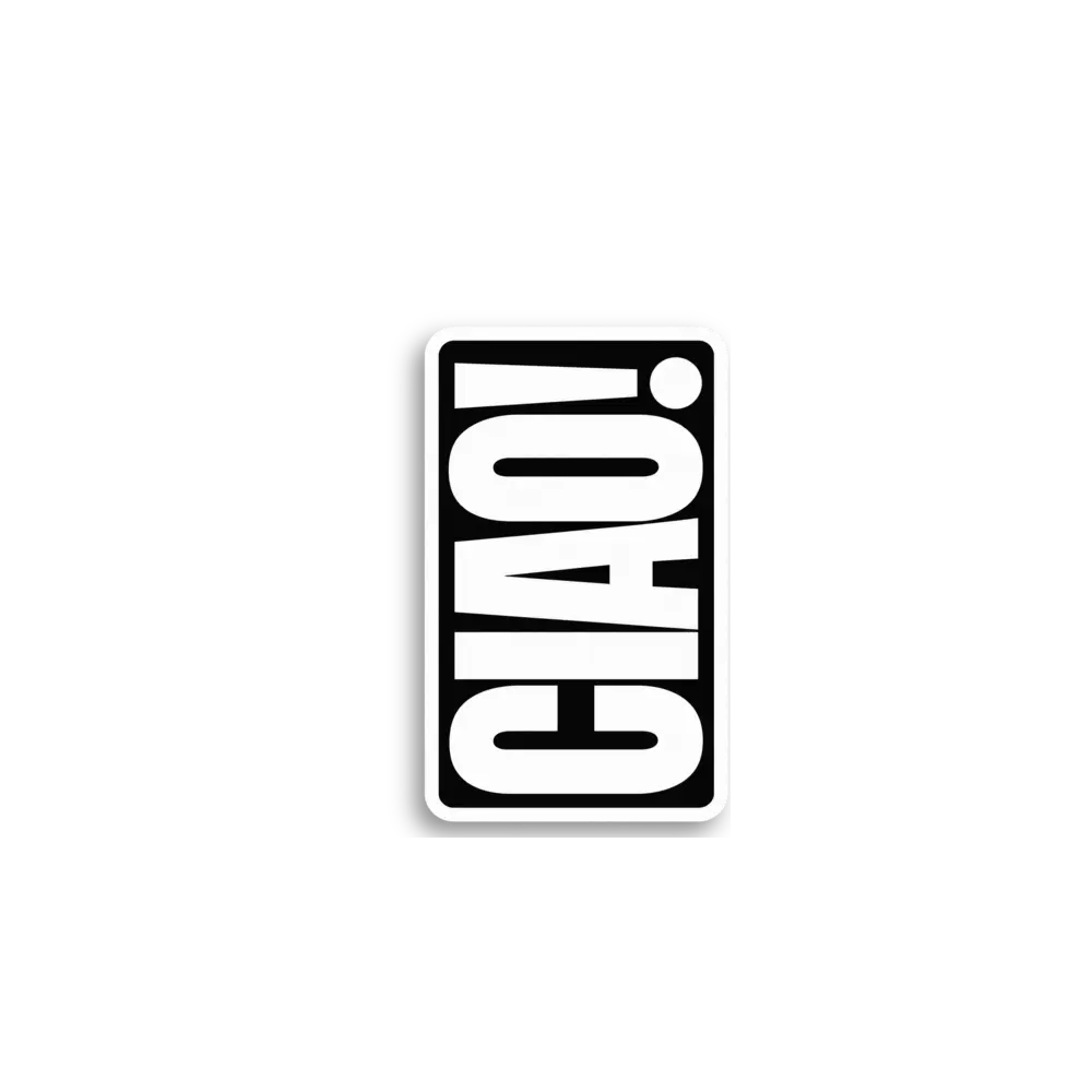 Ciao Vertical Sticker