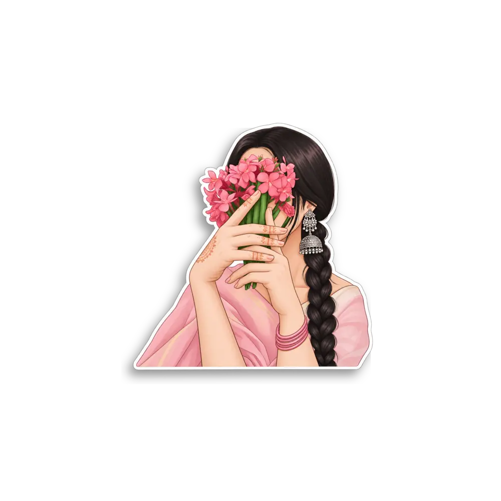 Flower Girl Sticker
