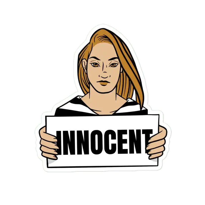 Innocent Prisoner Sticker
