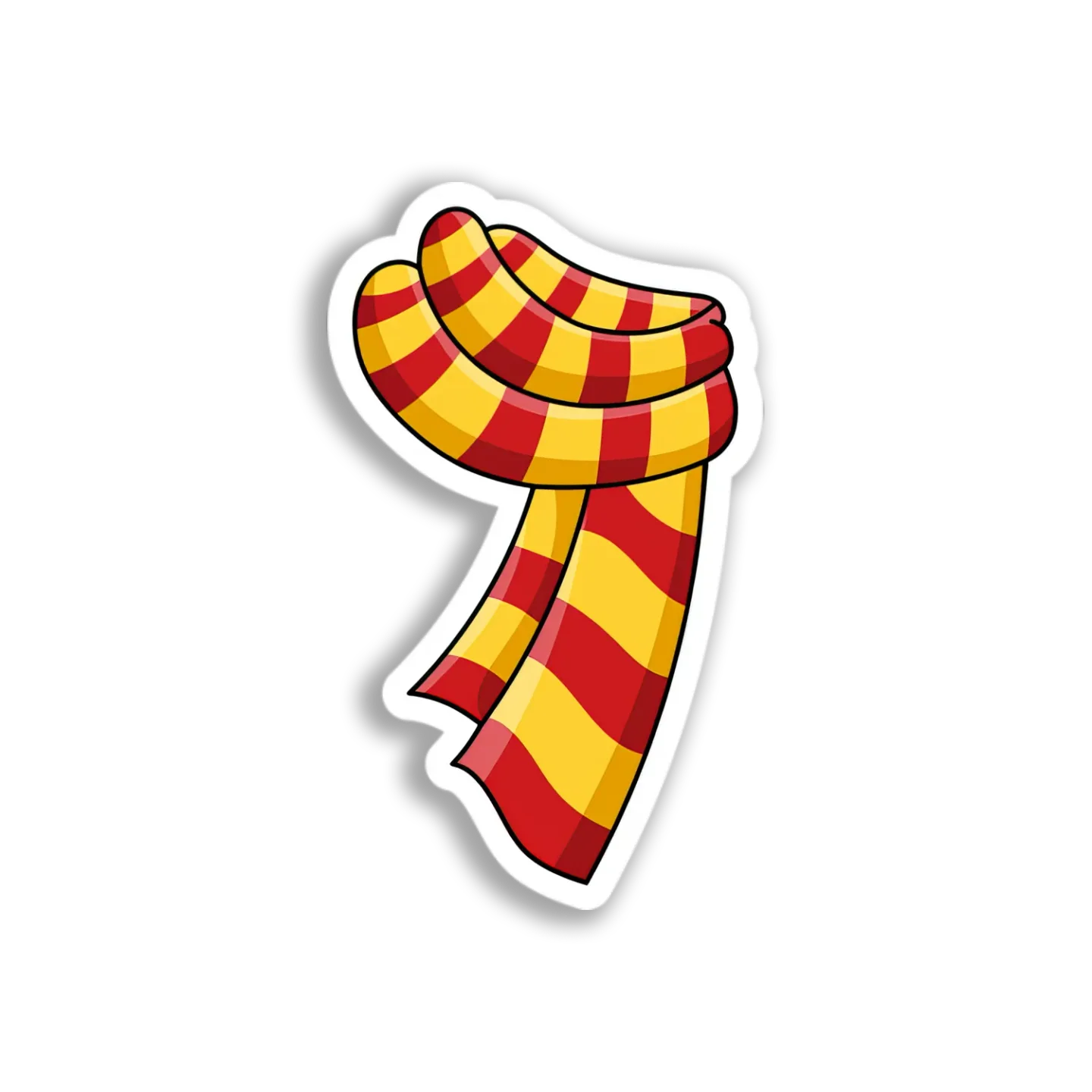 Striped Winter Scarf Sticker