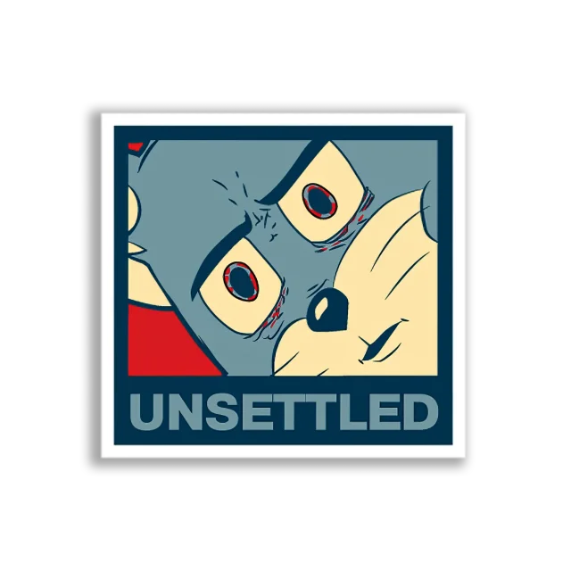 Unsettled Tom Cat Sticker