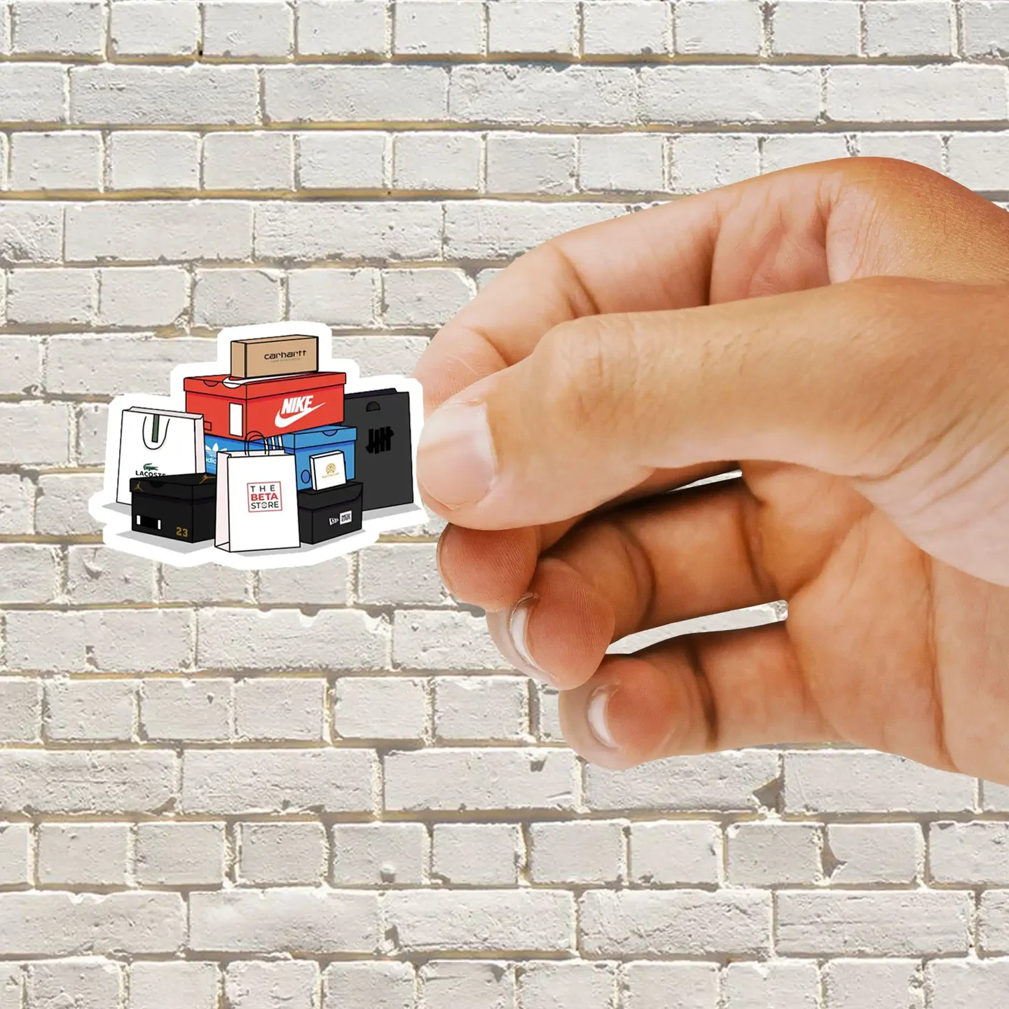 Shoe Boxes Illustration Sticker