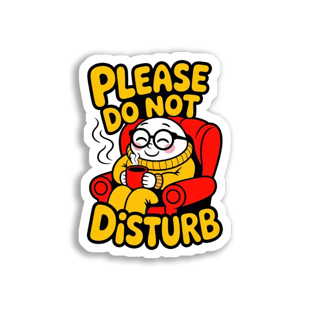 Please Do Not Disturb Sticker