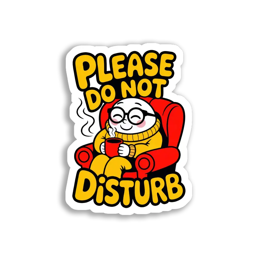 Please Do Not Disturb Sticker