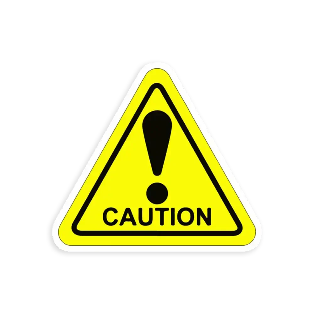 Caution Sticker