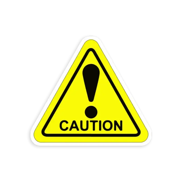 Caution Sticker