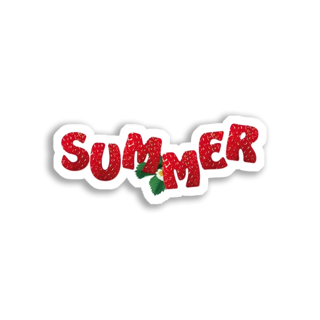 Strawberry Summer Is Here Sticker