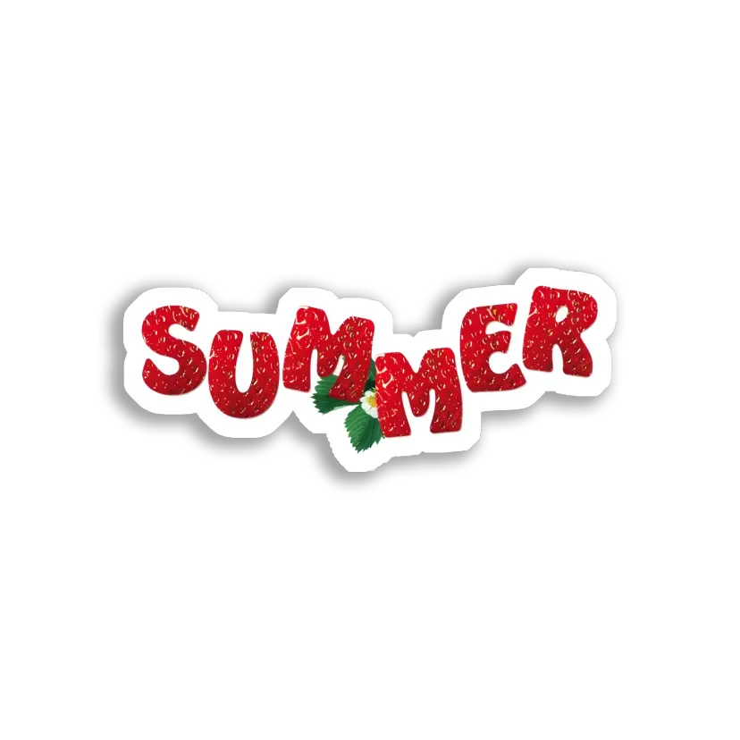 Strawberry Summer Is Here Sticker
