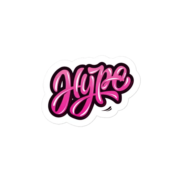 Hype Graffiti Style Sticker