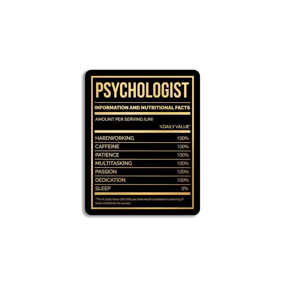 Psychologist Facts Sticker
