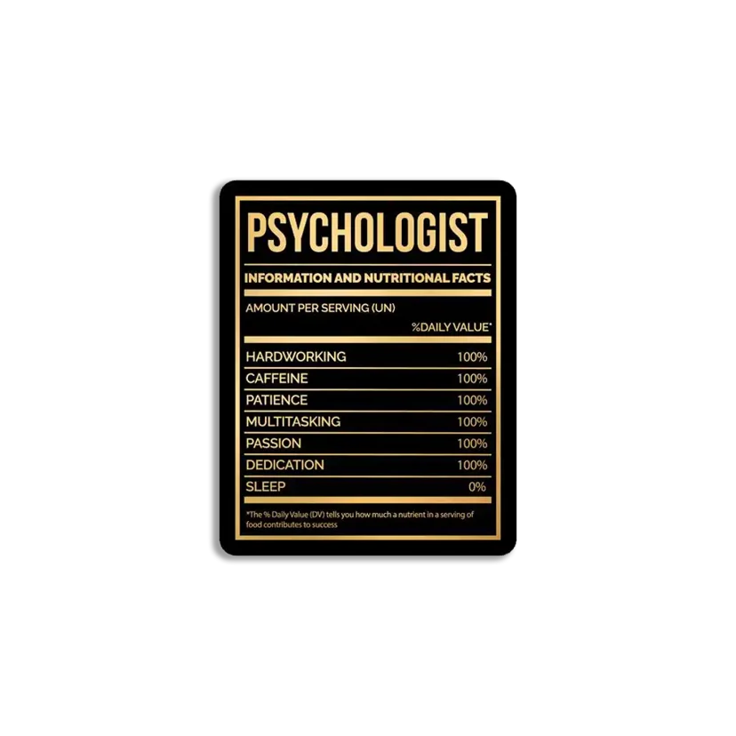 Psychologist Facts Sticker
