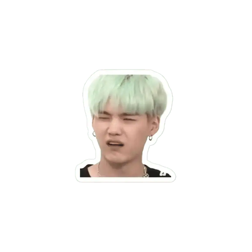 SugaYoongi funny face Sticker