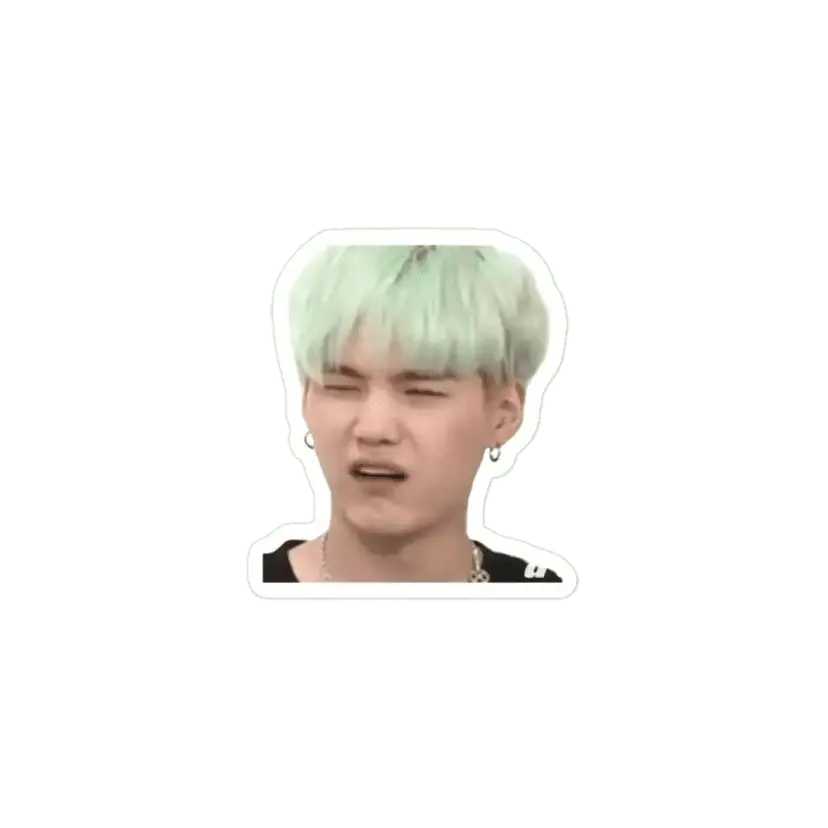 SugaYoongi funny face Sticker