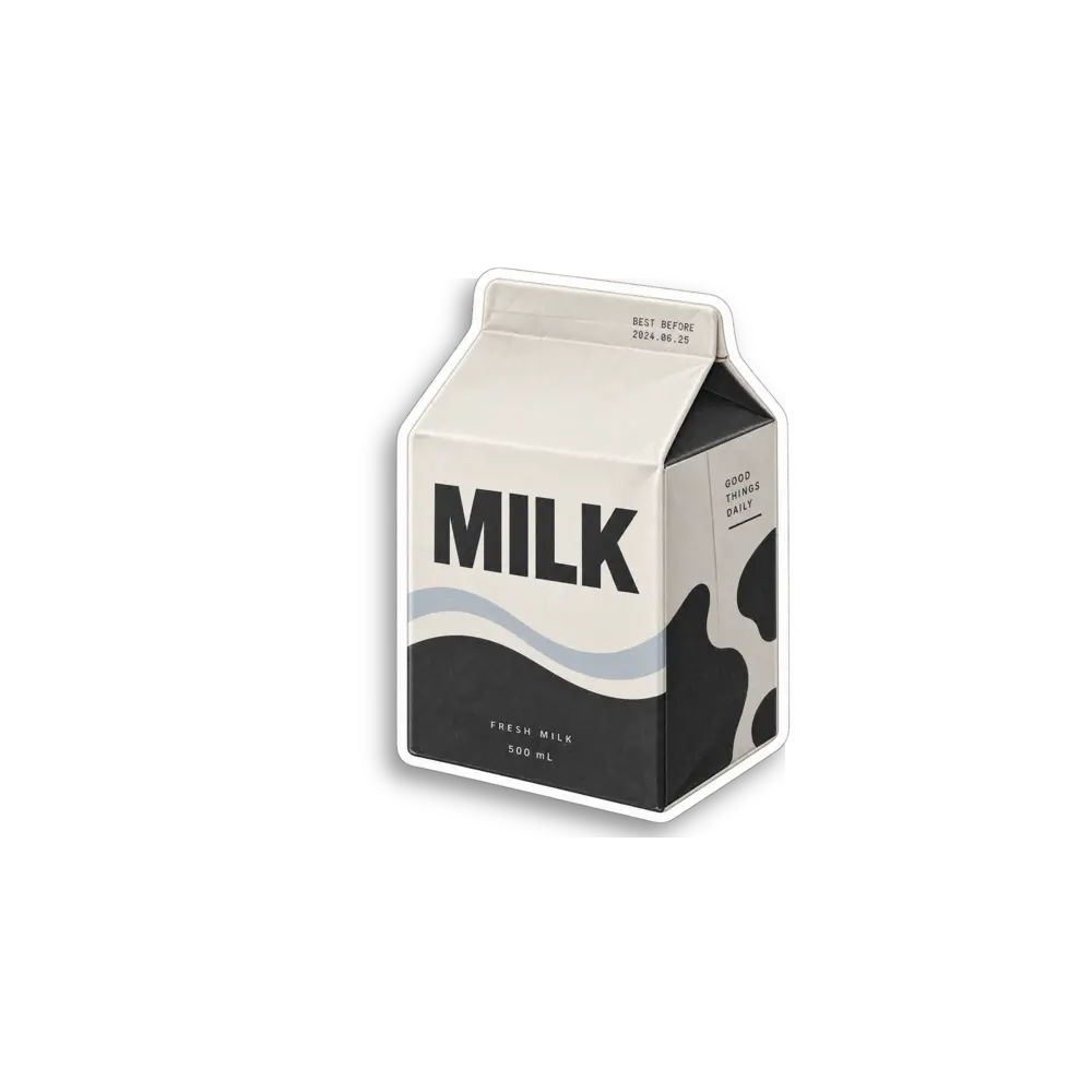 Milk Carton Sticker