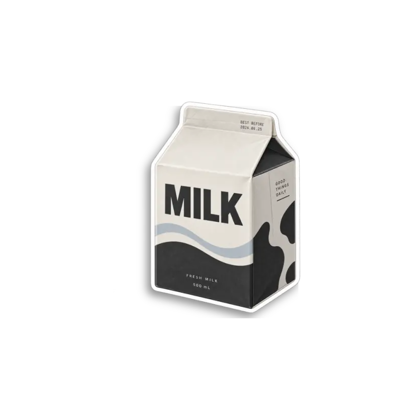 Milk Carton Sticker