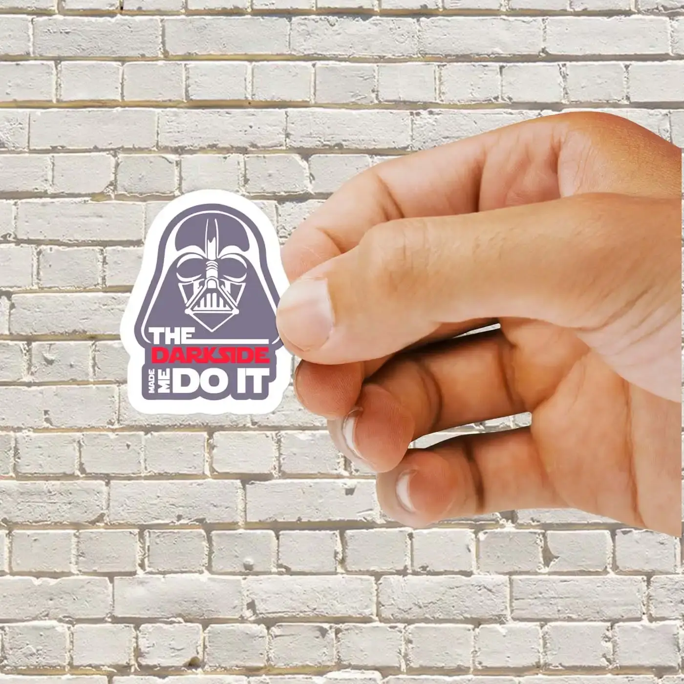 Star Wars The Darkside Made Me Do It Sticker