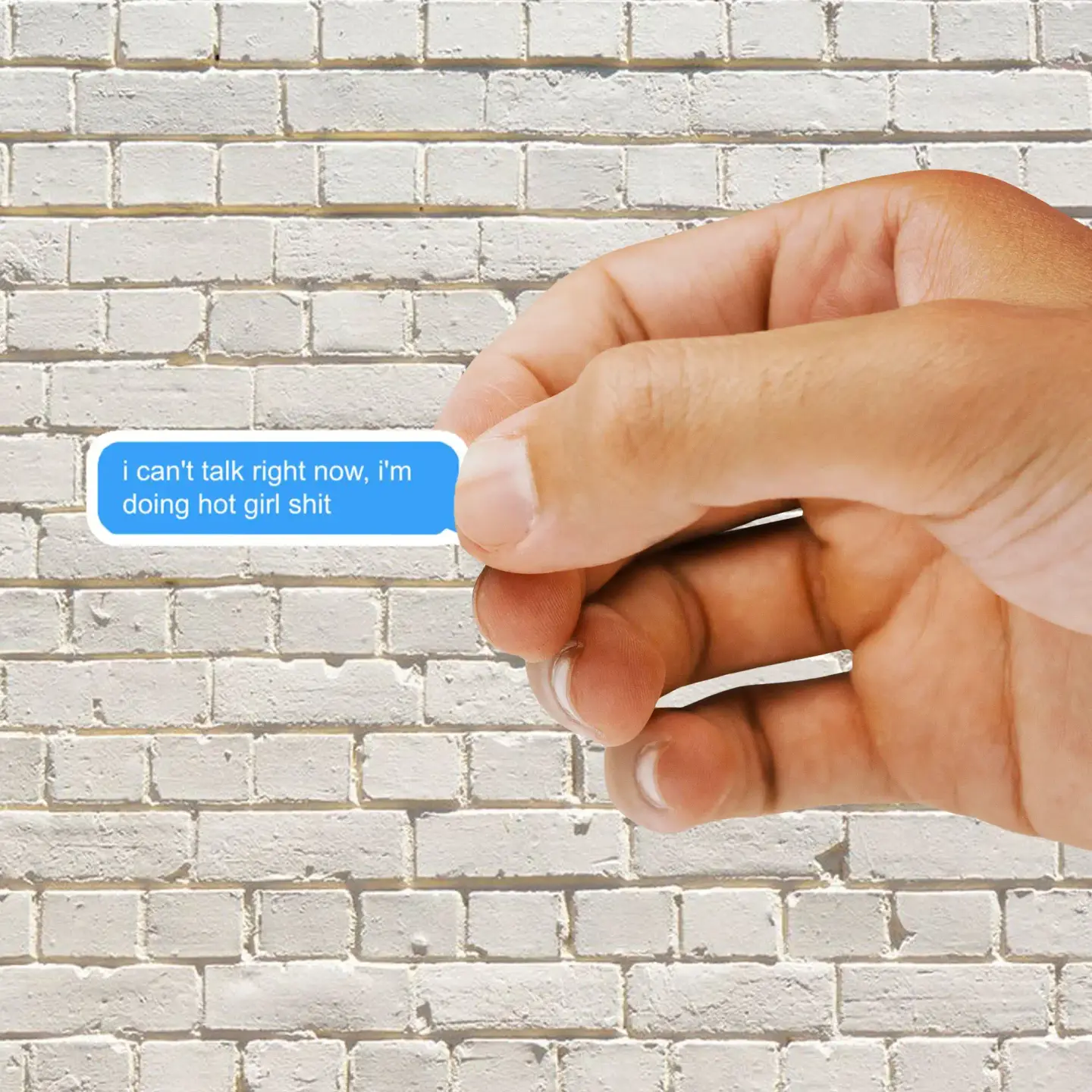 I Can't Talk Right Now, I'm Doing Hot Girl Shit Sticker
