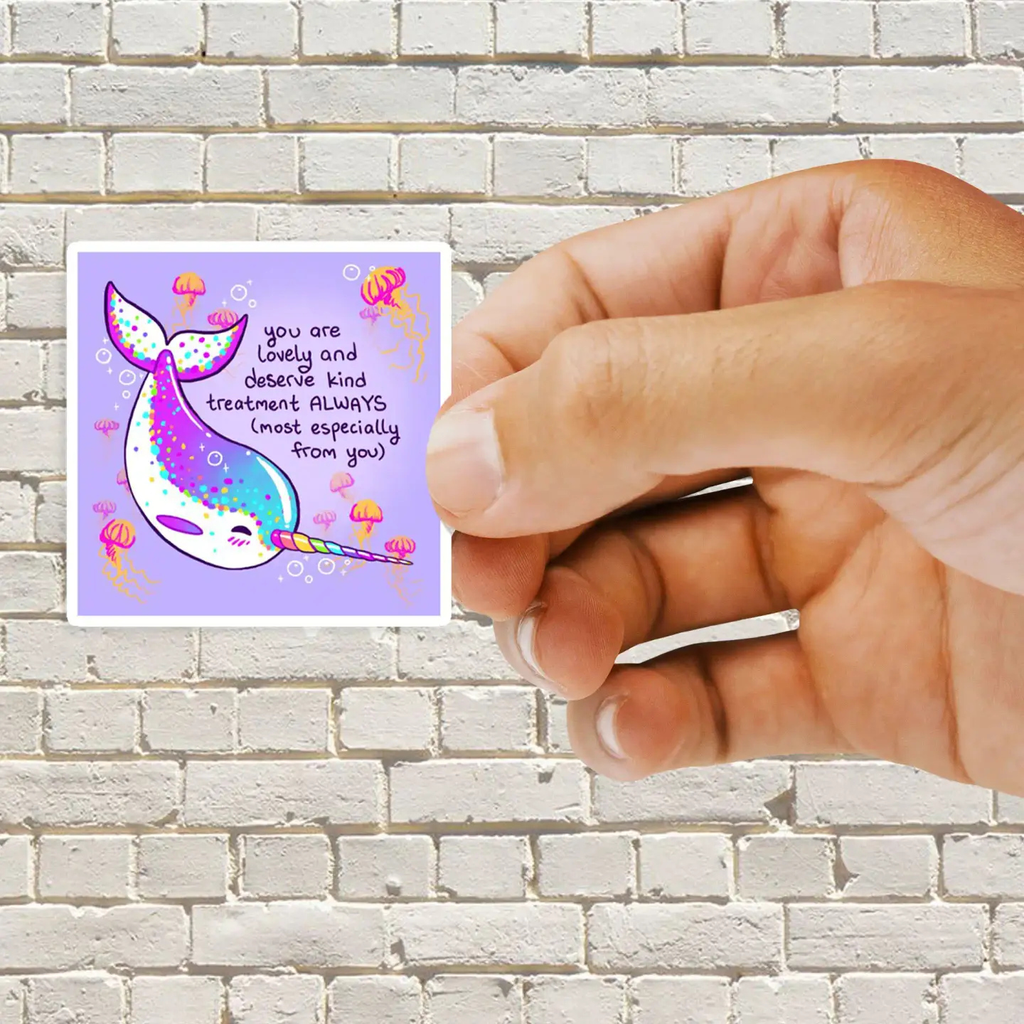 You are Lovely Rainbow Sticker