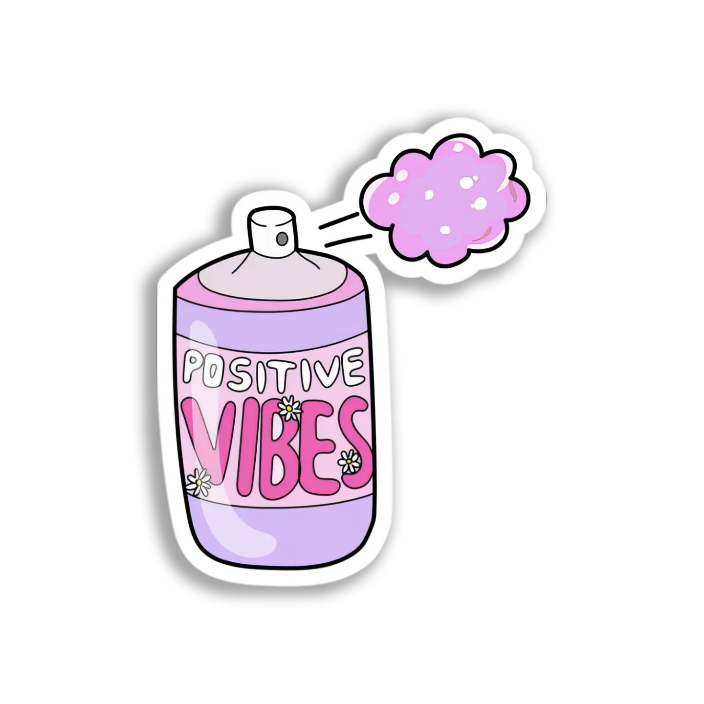 Positive Vibes Spray Sticker