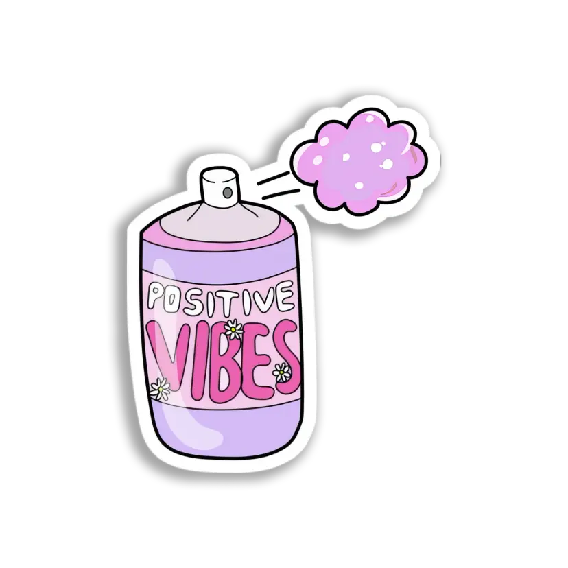 Positive Vibes Spray Sticker