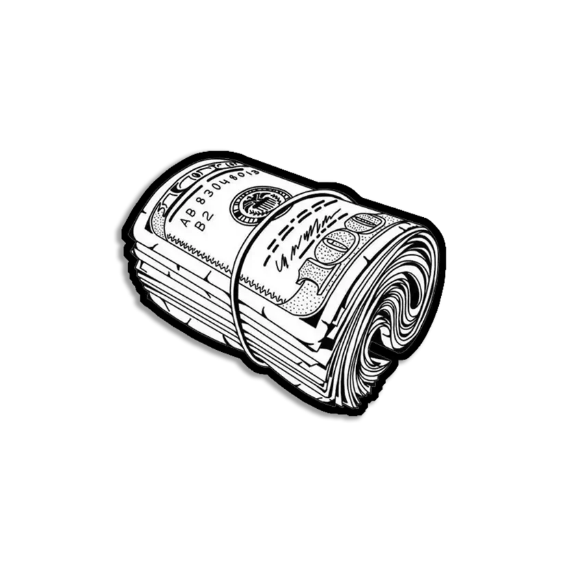 Money Tattoo Design Sticker
