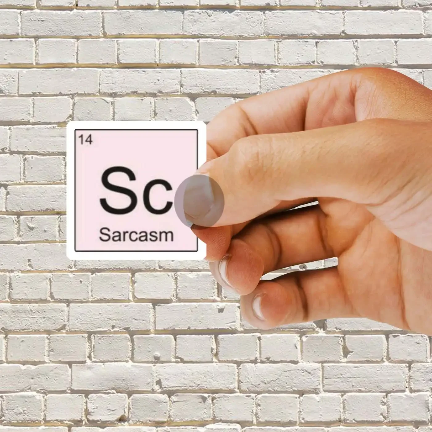 Sarcasm pink grunge soft Tumblr aesthetic sticker Sticker