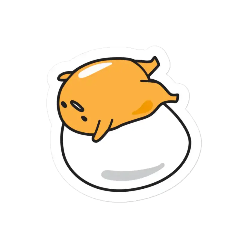 Gudetama Eggcercise Sticker
