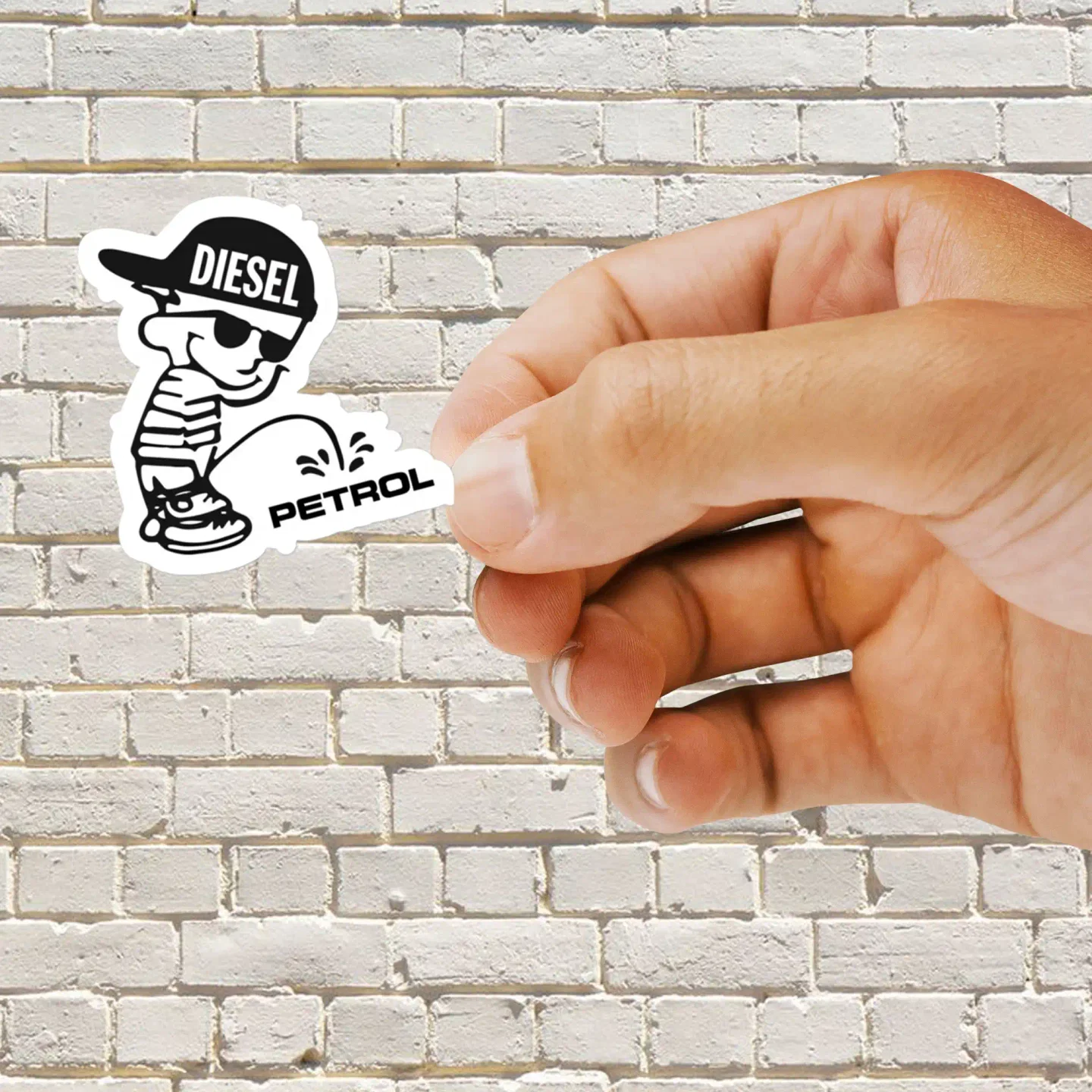 Diesel vs Petrol Sticker