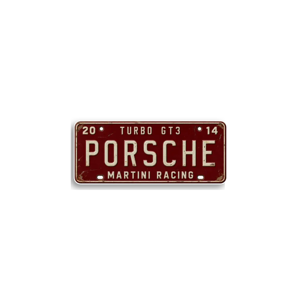 Porsche Turbo GT3 Plate Sticker
