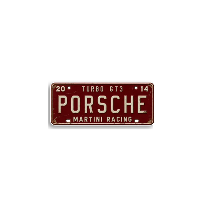 Porsche Turbo GT3 Plate Sticker