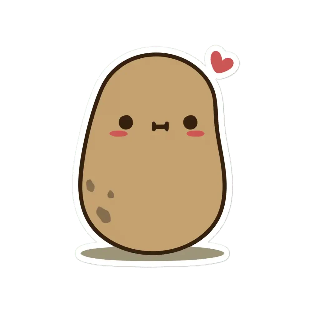 Cute Potato in love Sticker