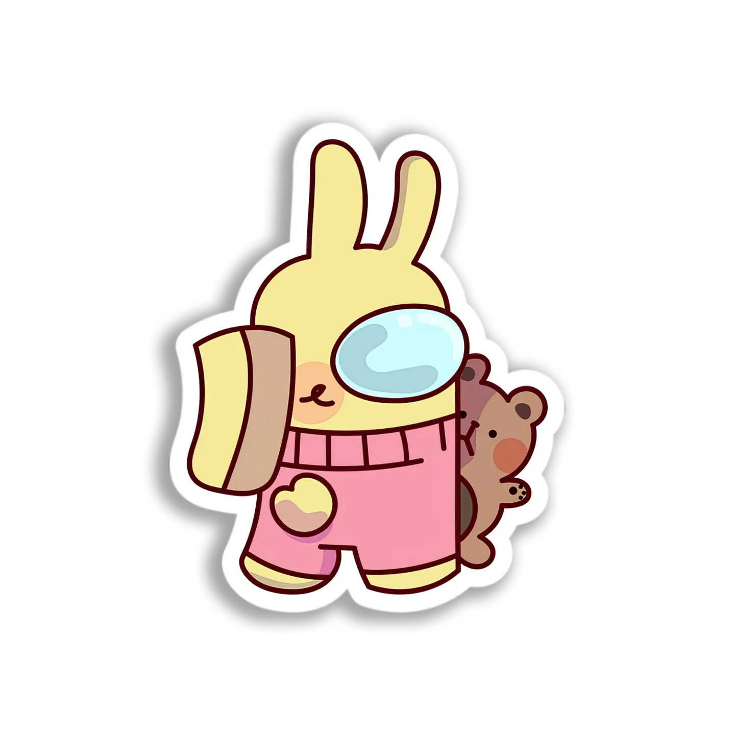 Bunny Among Us Crewmate Sticker