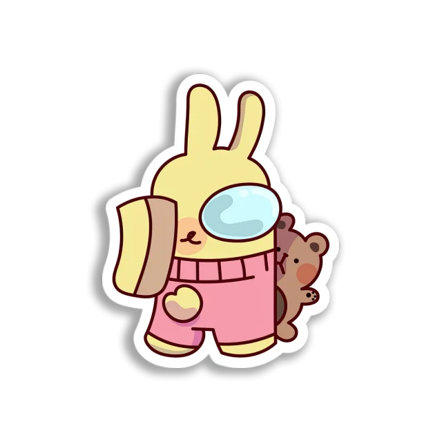 Bunny Among Us Crewmate Sticker