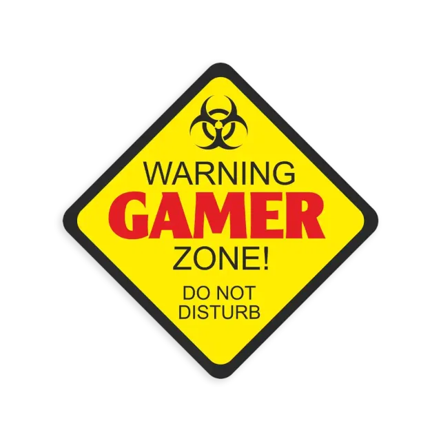 Gamer Warning Sticker