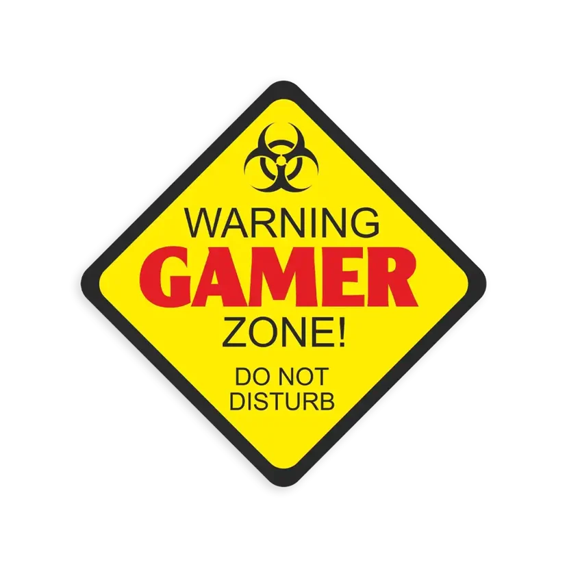 Gamer Warning Sticker