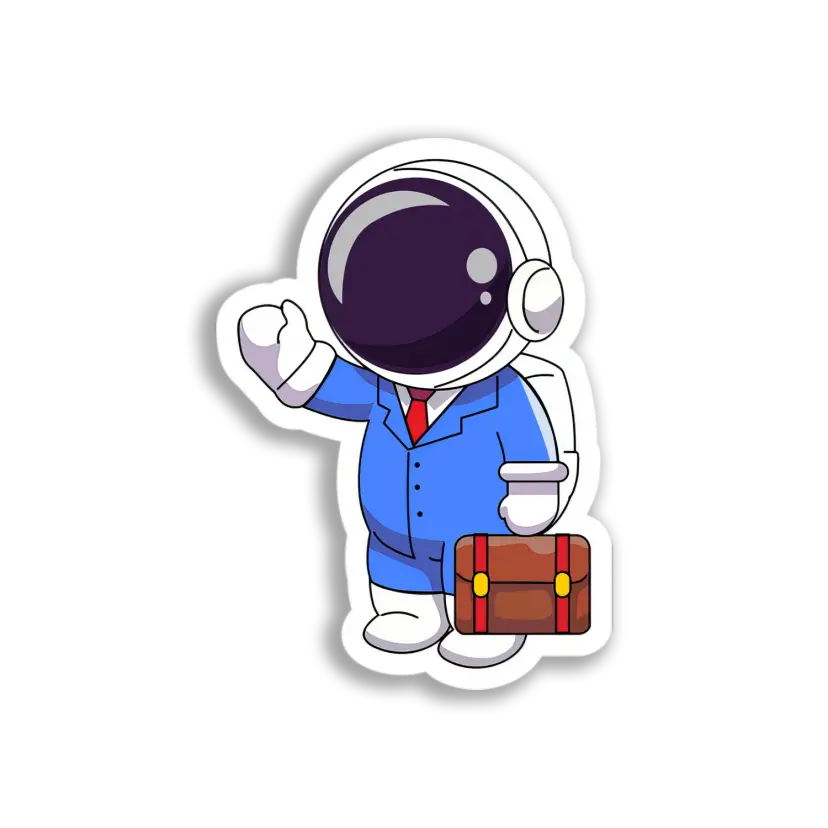 Business Astronaut Sticker