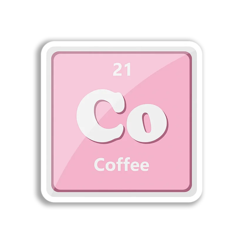 Coffee Element Symbol Sticker