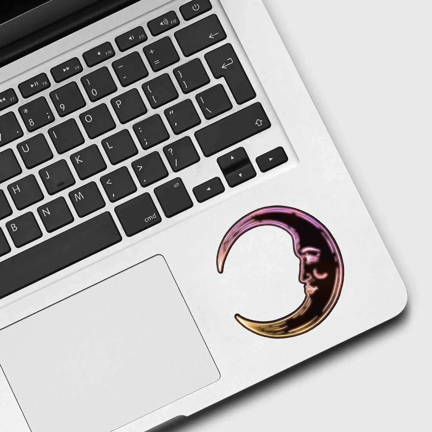 Neon Moon Sticker